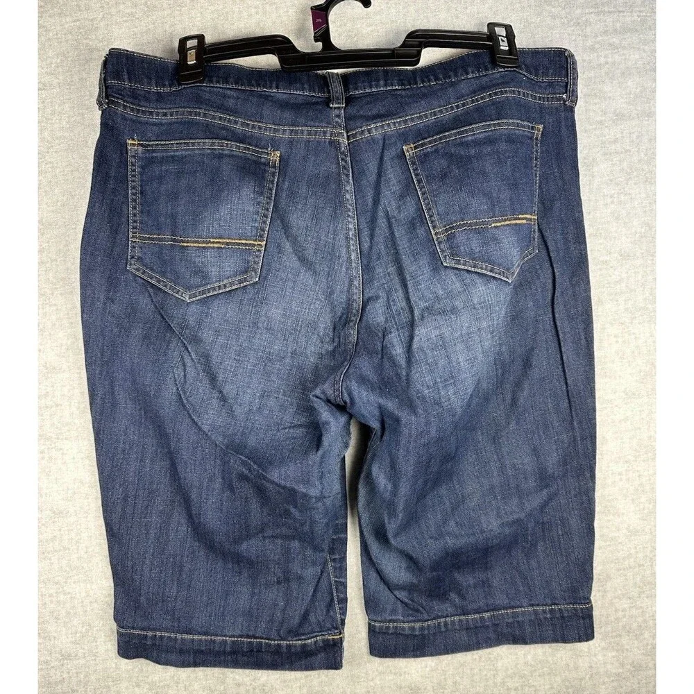 GAP Jeans Stretch Women's Denim Bermuda Shorts Long Line Jorts Plus Size 18